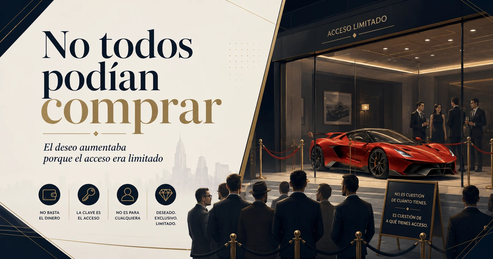 Representación editorial del acceso limitado a LaFerrari