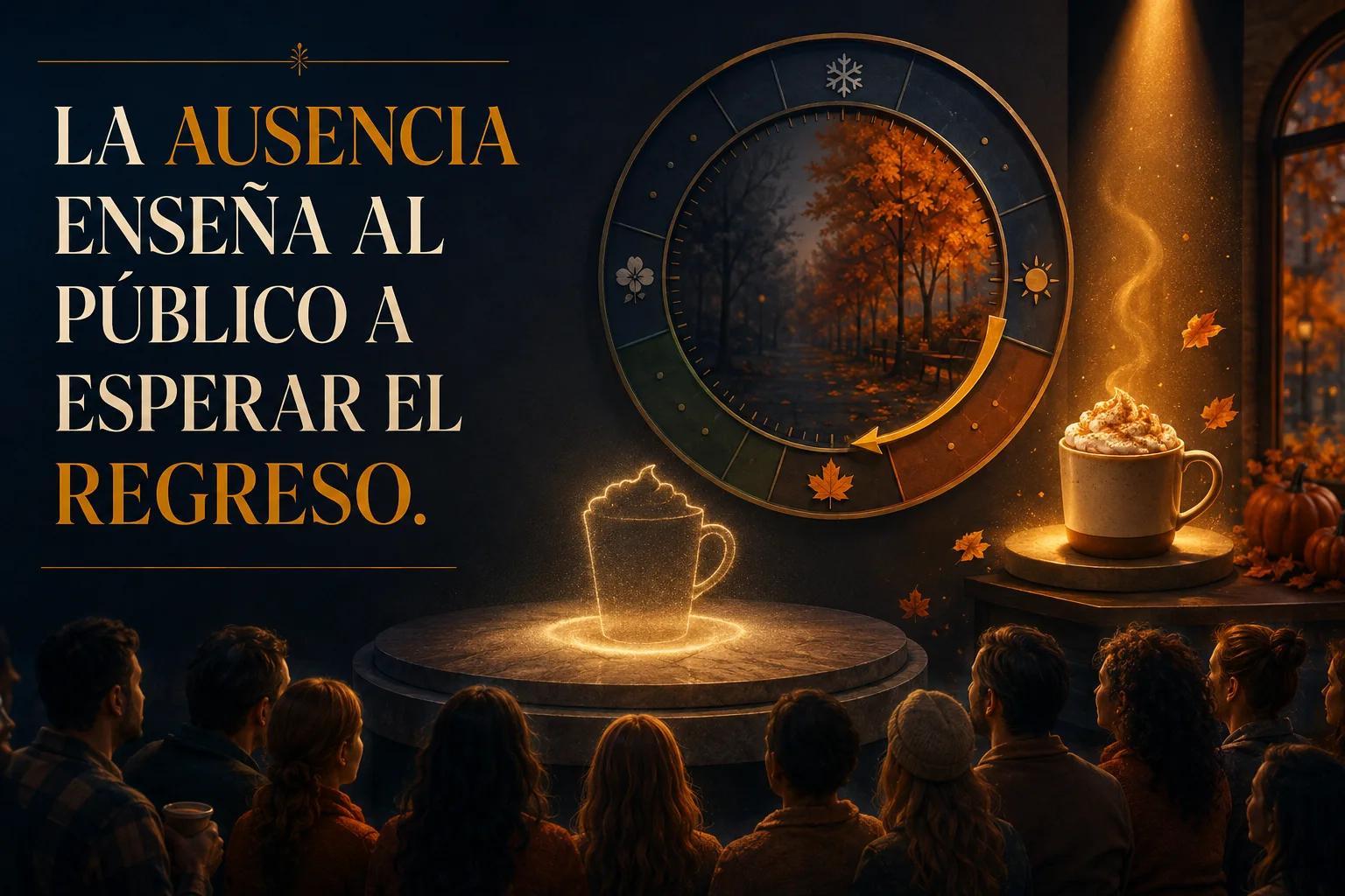 Representación editorial del aprendizaje del Pumpkin Spice Latte según el Método MLI