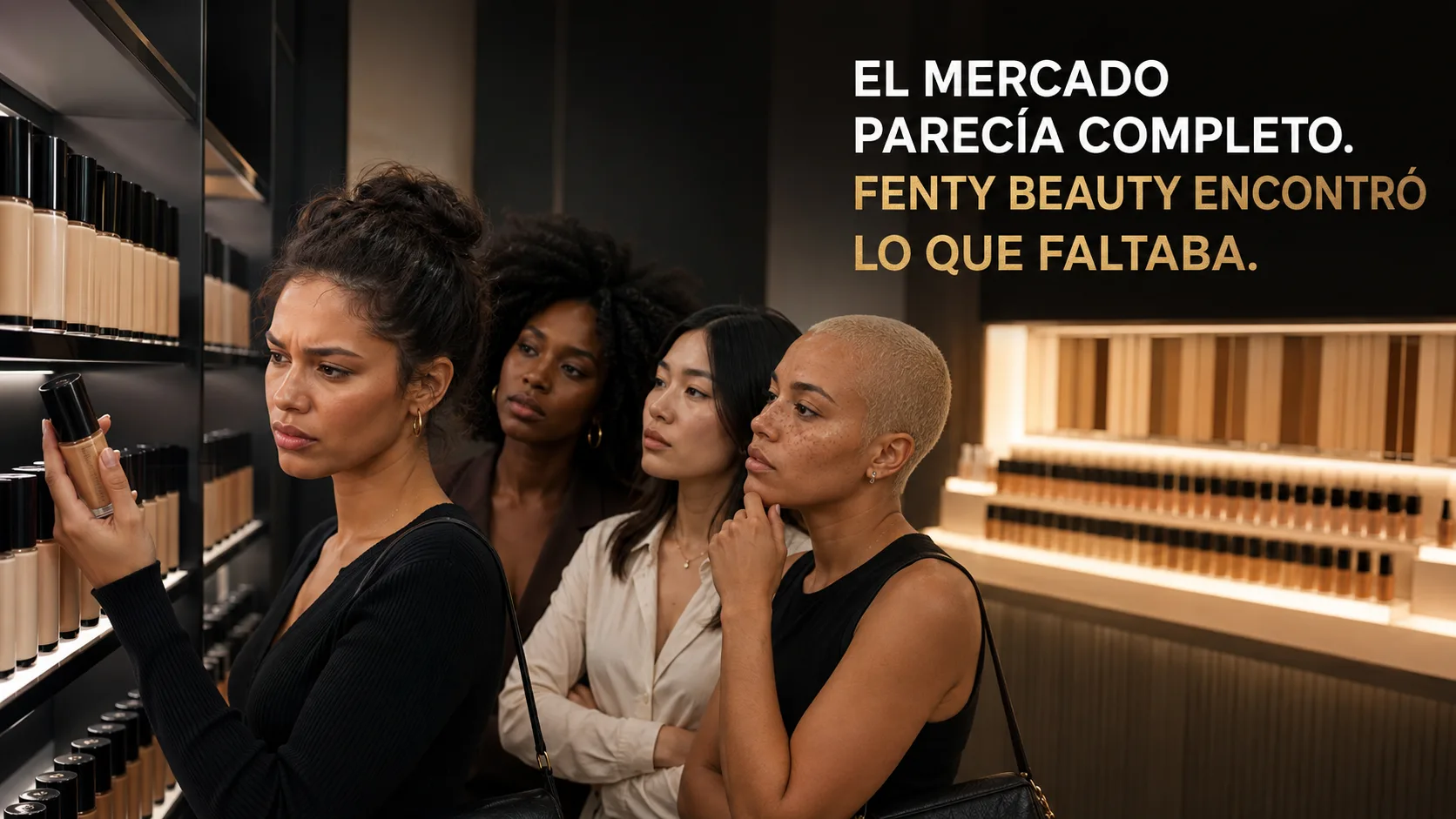 representación cinematográfica del problema previo al lanzamiento, con tensión visual y la marca como fuerza que detecta la oportunidad.